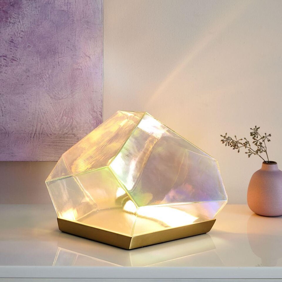 Glass Gem LED Table Lamp (20 cm) West Elm UK